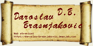 Daroslav Brašnjaković vizit kartica